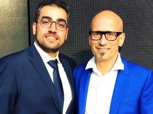 دکتر واحدی کنار Dr Markus Huerzeler